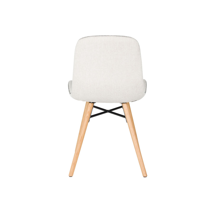 Lester Eetkamerstoel Houten poten Beige