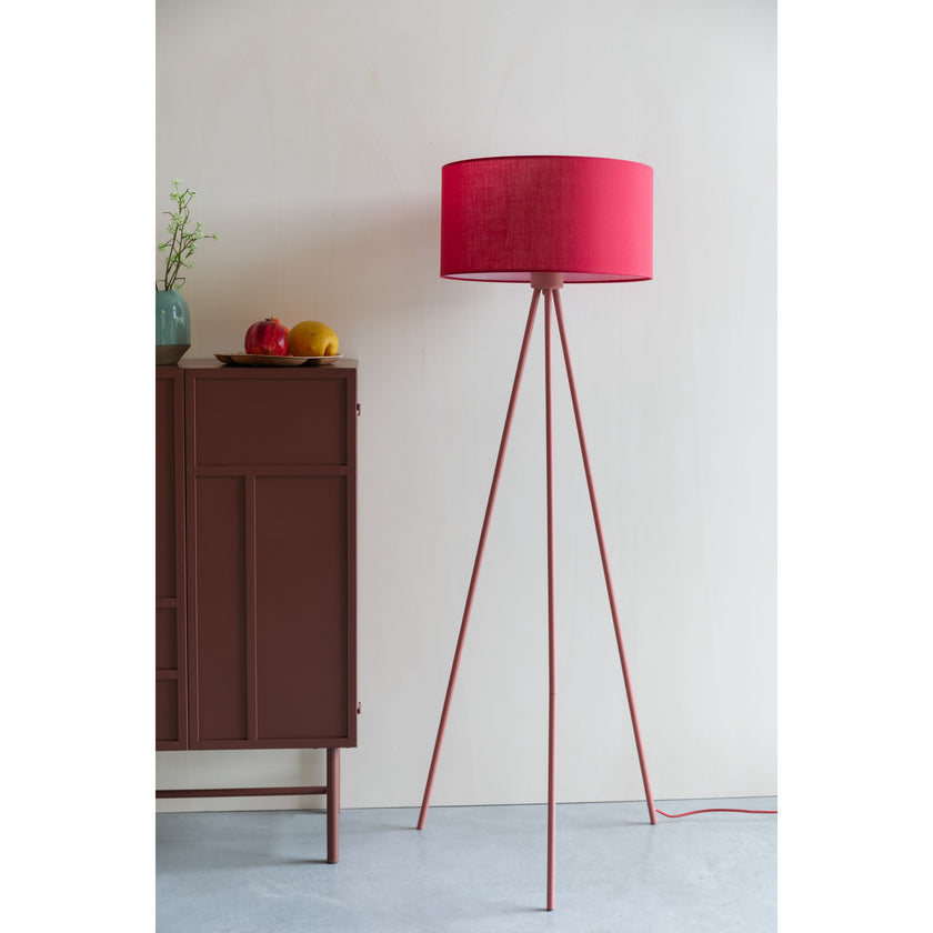Susie Vloerlamp Driepoot Roodn