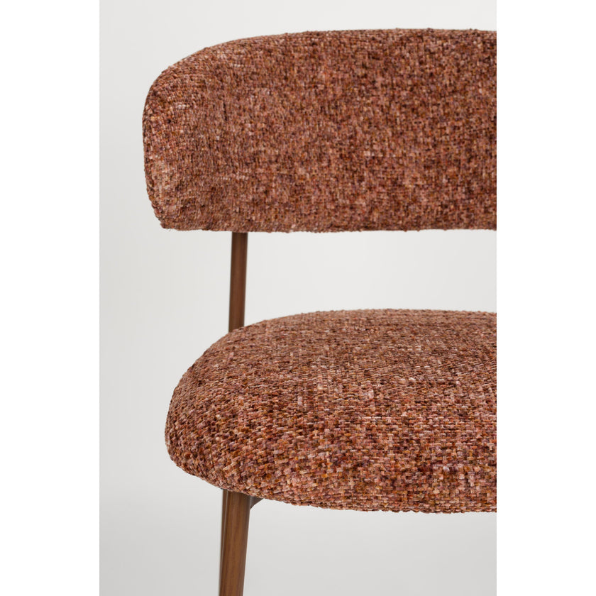 Claes Counter Stoel Terracotta kleur