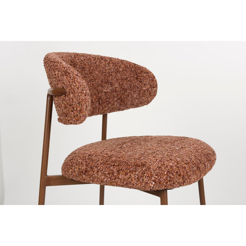 Claes Counter Stoel Terracotta kleur