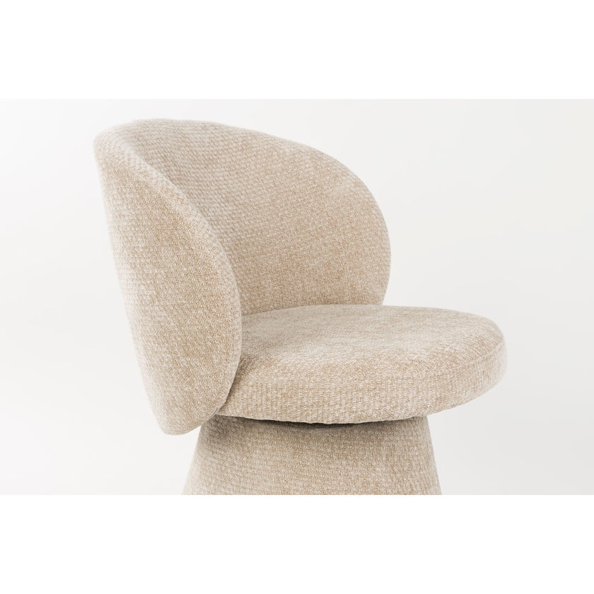 Milly eetkamerstoel Taupe