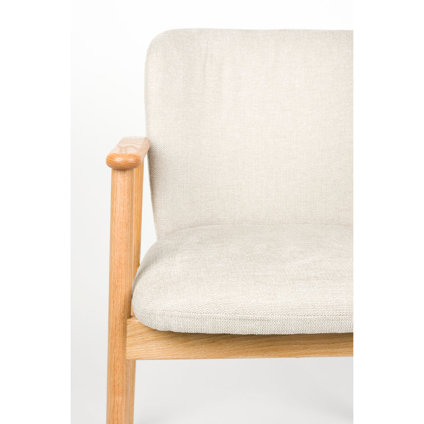 Kenna Eetkamerstoel met Armleuning Beige