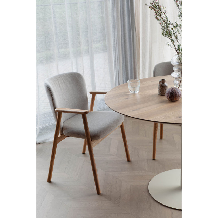 Kenna Eetkamerstoel met Armleuning Beige