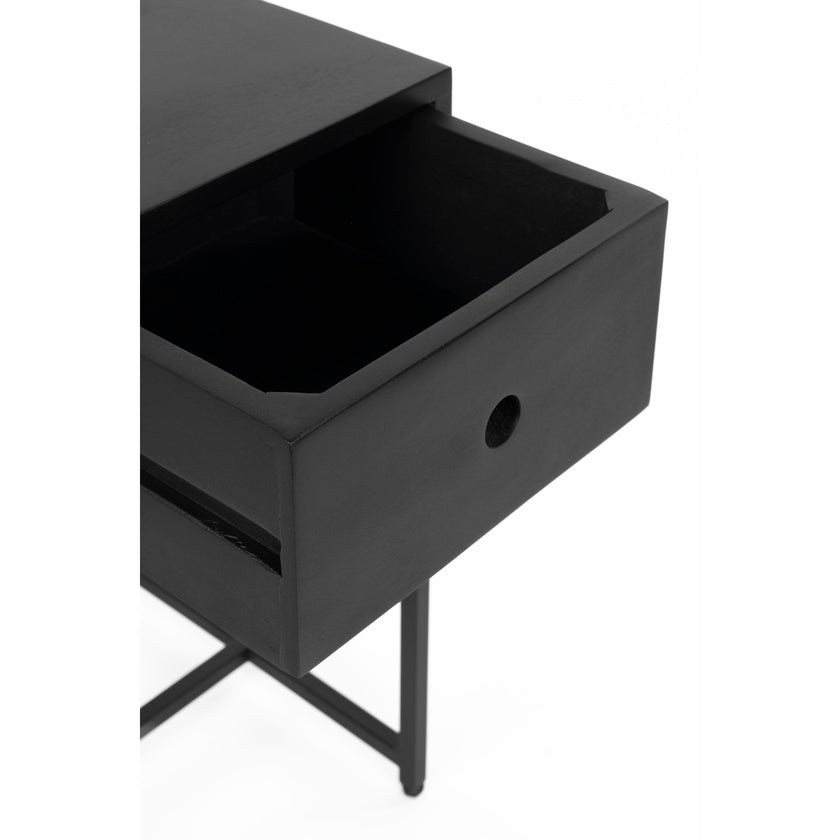 Coco Bijzettafel/Nachtkastje Zwart