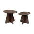 Naut Bijzettafels Organisch Hout/ Keramiek -  Set van 2