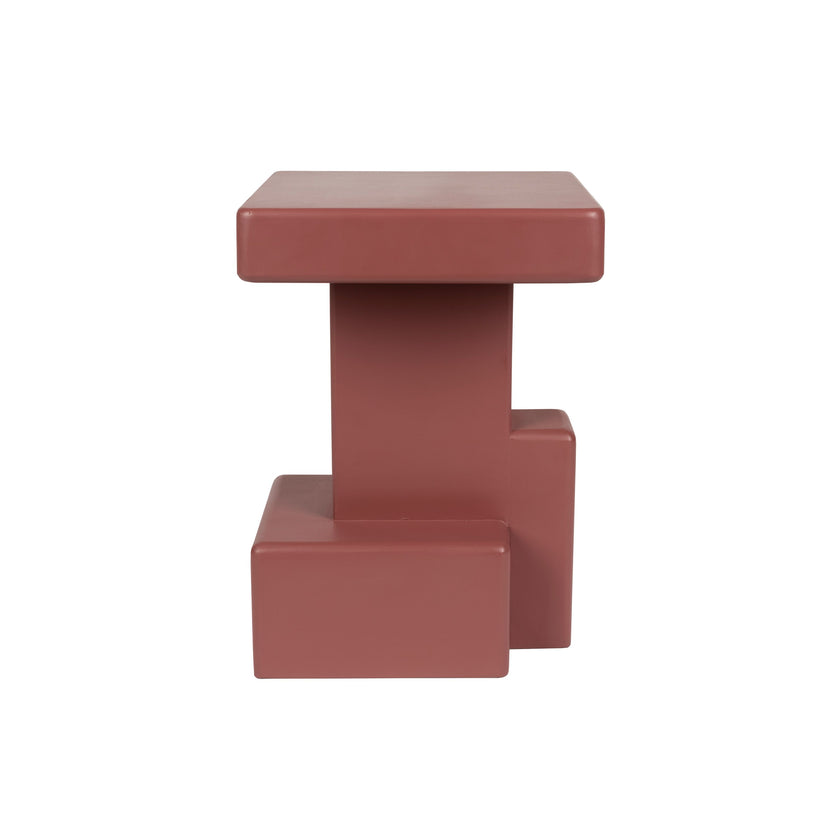 Blast Bijzettafel Vierkant Marsala Rood