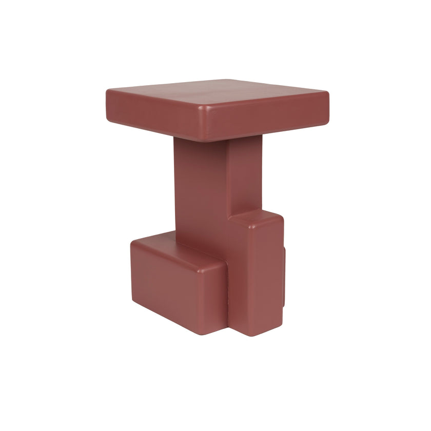 Blast Bijzettafel Vierkant Marsala Rood