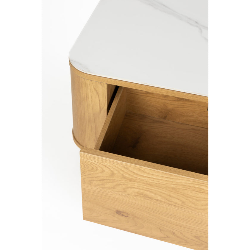 Almira Salontafel 120x60 cm Eiken/ Marmerlook