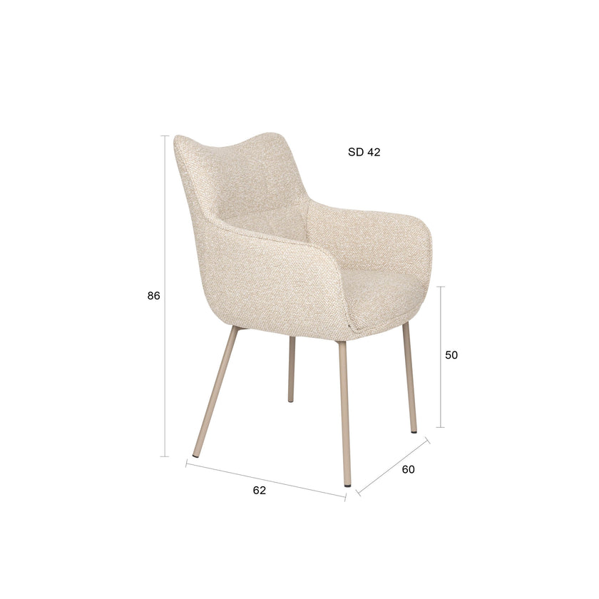 Jacques Eetkamerstoelen Armleuning
