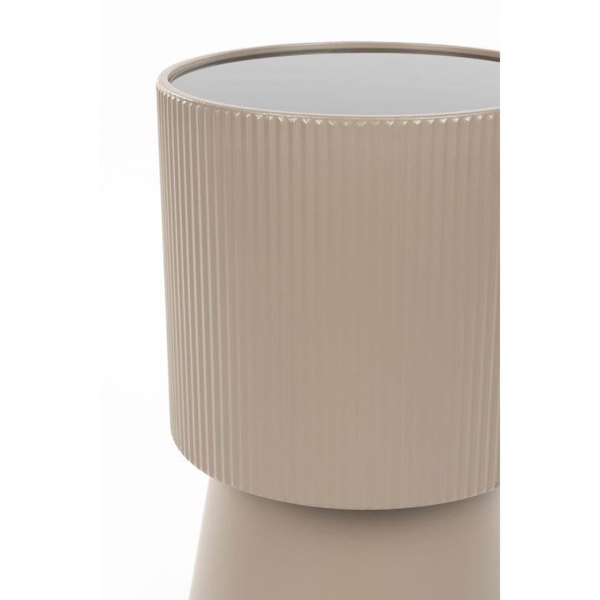Brian Bijzettafel Rond 33 cm Beige