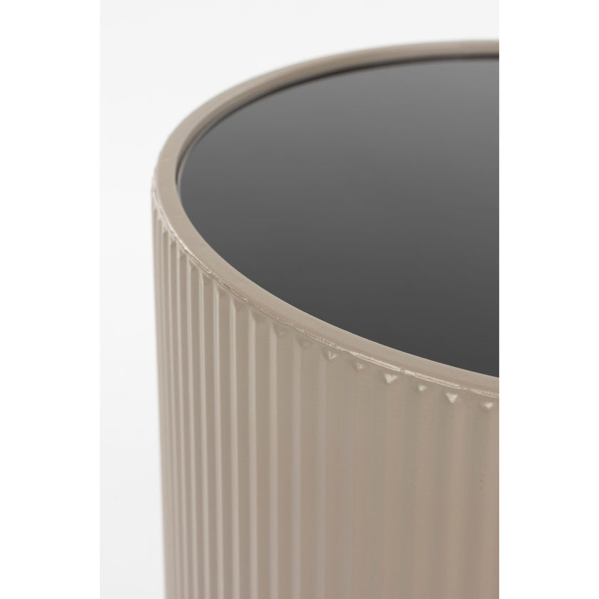 Brian Bijzettafel Rond 33 cm Beige