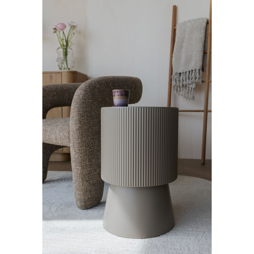 Brian Bijzettafel Rond 33 cm Beige