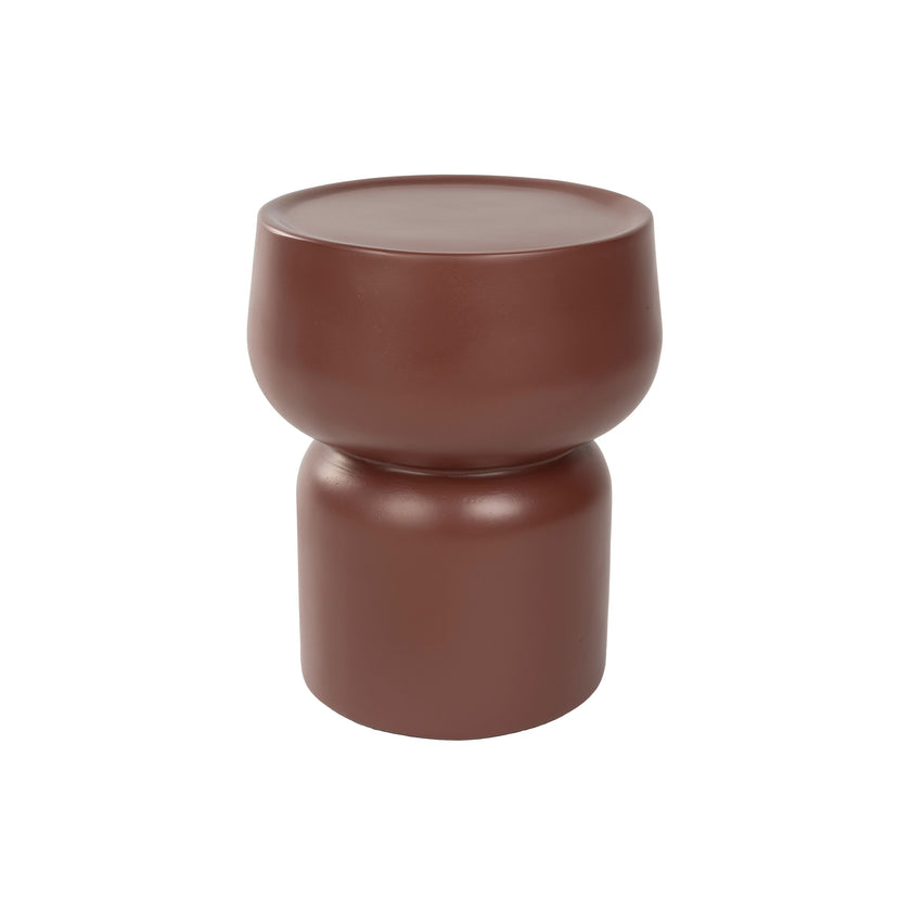 Eline Bijzettafel Rond 30 cm Terracotta