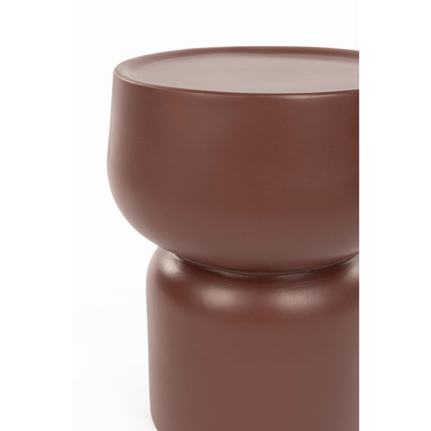 Eline Bijzettafel Rond 30 cm Terracotta