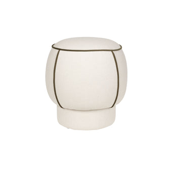 Marina Poef Rond 45 cm Wit