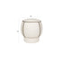Marina Poef Rond 45 cm Wit