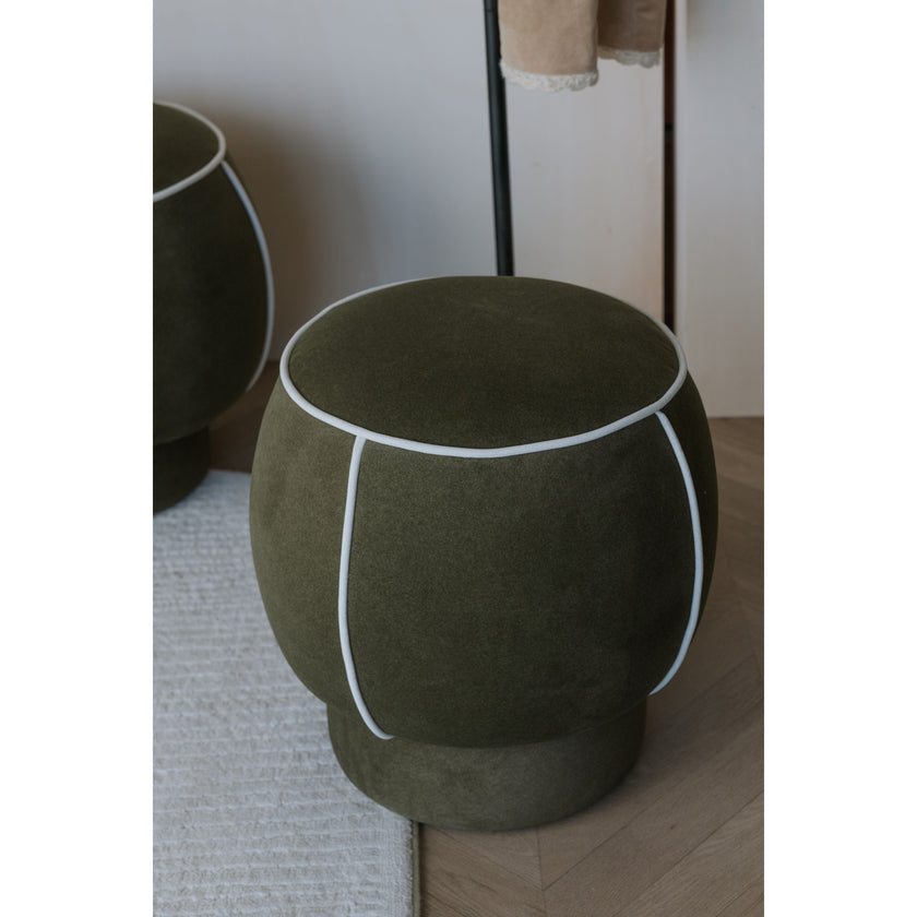 Marina Poef Rond 45 cm Groen