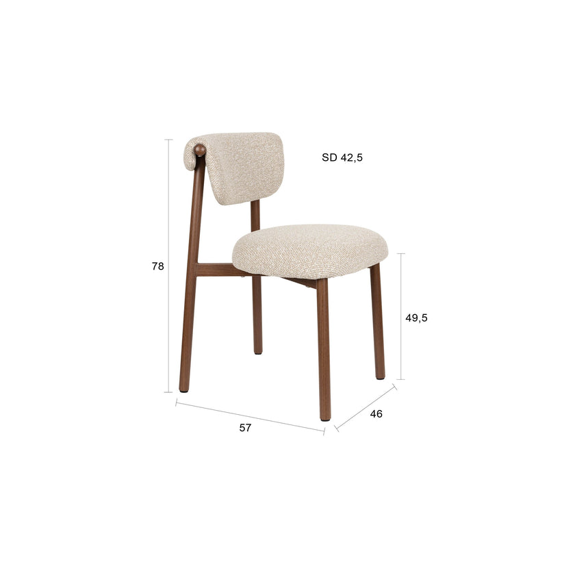 Lee Eetkamerstoel Beige