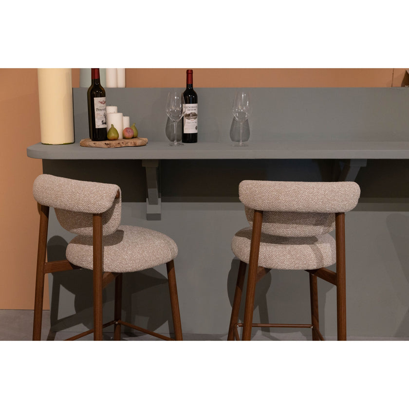 Lee Barkruk rugleuning 65 cm Beige