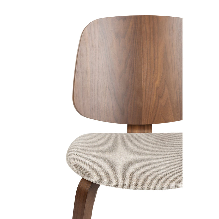 Walden Eetkamerset | Eettafel en 4 Stoelen Hout Walnootbruin