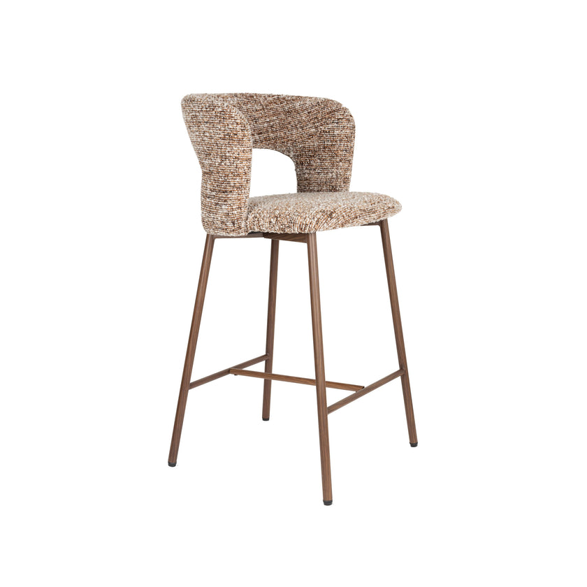 Chelsea Barkruk rugleuning 67 cm Bruin