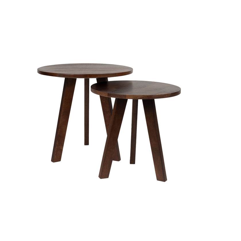Karlijn Bijzettafel Naturel Set Van 2