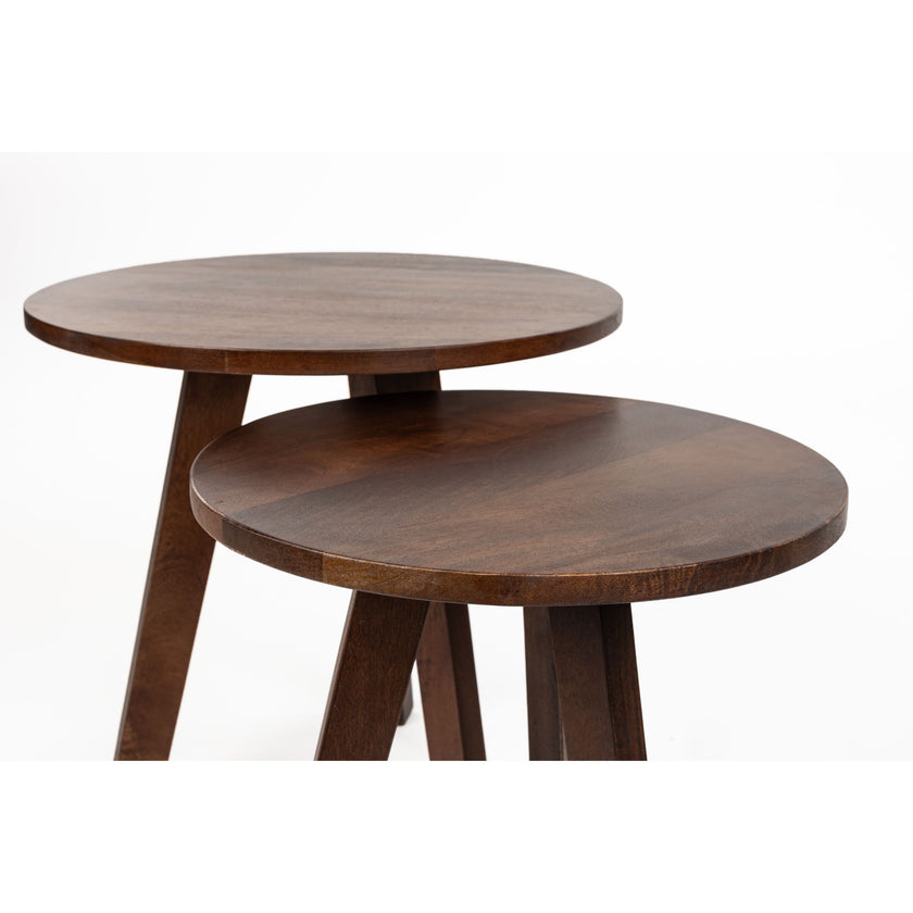 Karlijn Bijzettafel Naturel Set Van 2