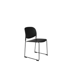 Stacks Stapelbare Stoelen/ Eetkamerstoel Zwart