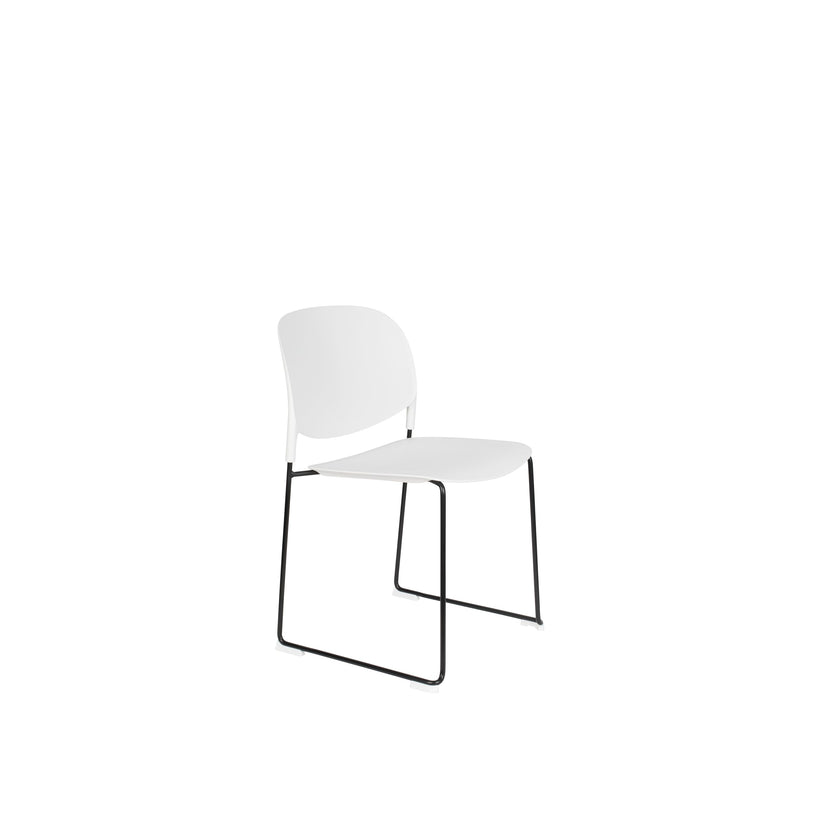 Stacks Stapelbare Stoelen/ Eetkamerstoel Wit