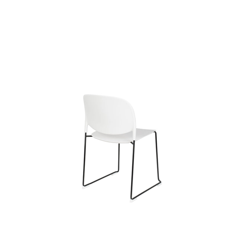 Stacks Stapelbare Stoelen/ Eetkamerstoel Wit