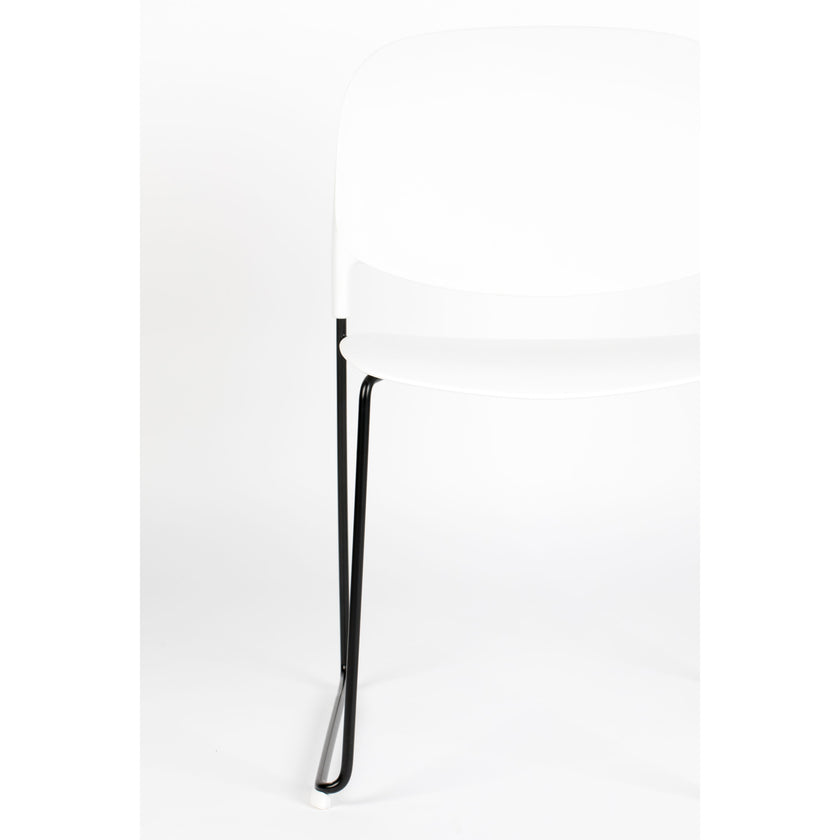 Stacks Stapelbare Stoelen/ Eetkamerstoel Wit