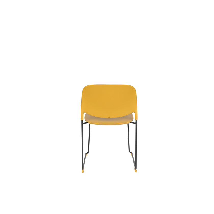 Stacks Stapelbare Stoelen/ Eetkamerstoel Okergeel