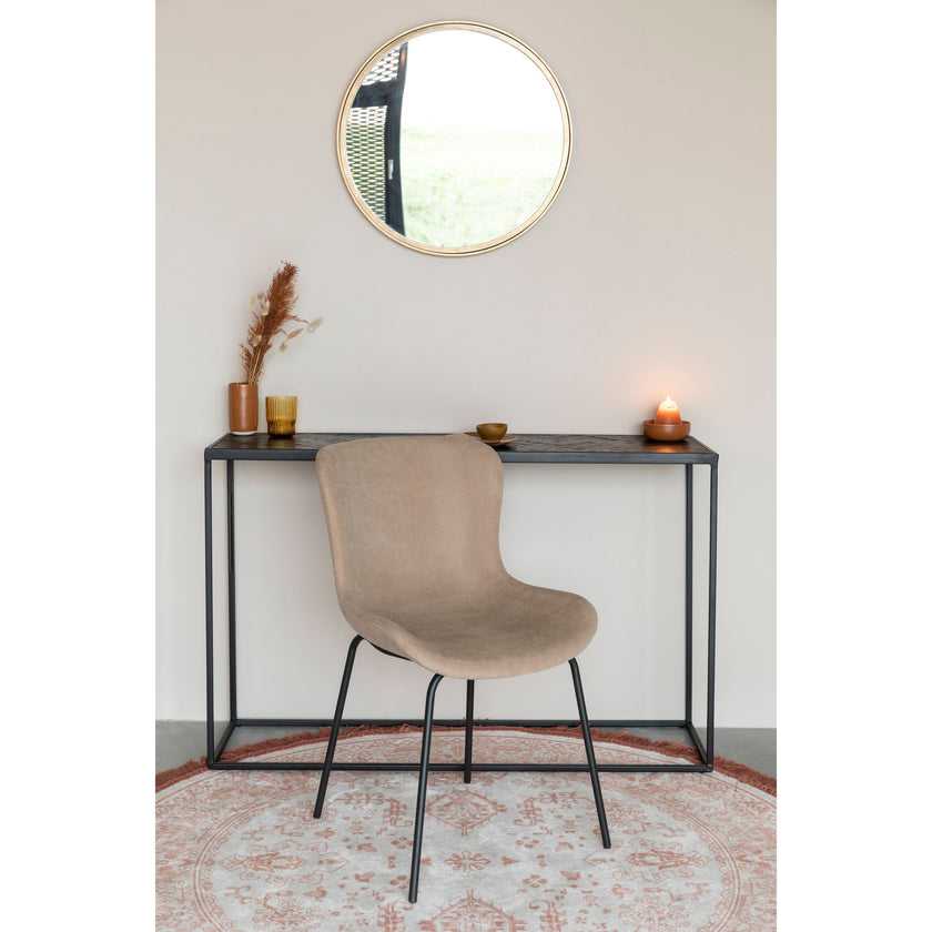 Junzo Rib Eetkamerstoel Taupe