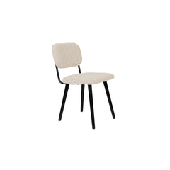 Jake Eetkamerstoel Bouclé Off-White/ Wit
