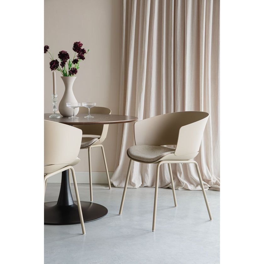 Jessica Eetkamerstoel met armleuning Beige