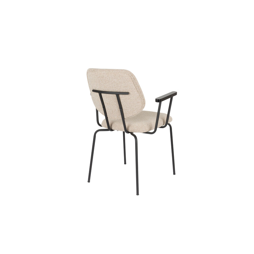 Zelo Eetkamerstoel Armleuning Beige