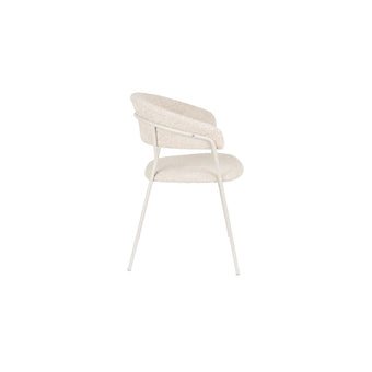 Zeri Eetkamerstoel armleuning Off white
