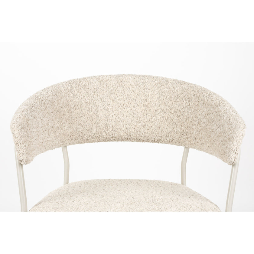 Zeri Eetkamerstoel armleuning Off white