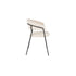 Zeri Eetkamerstoel armleuning Off white/ Zwart