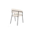 Zeri Eetkamerstoel armleuning Off white/ Zwart
