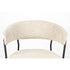 Zeri Eetkamerstoel armleuning Off white/ Zwart