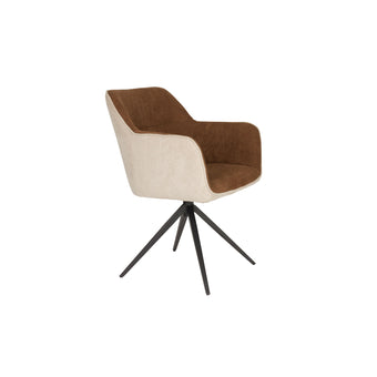 Daley Eetkamerstoel Beige/Bruin