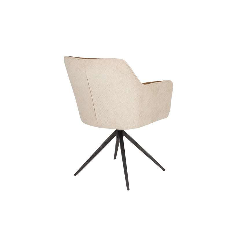 Daley Eetkamerstoel Beige/Bruin