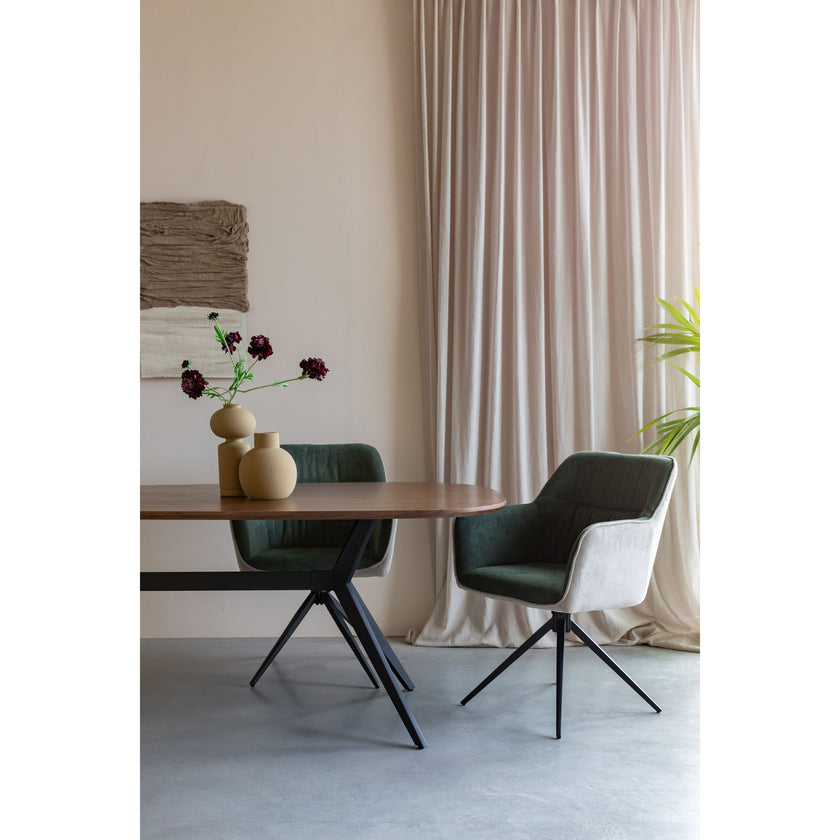 Daley Eetkamerstoel Beige/Bruin