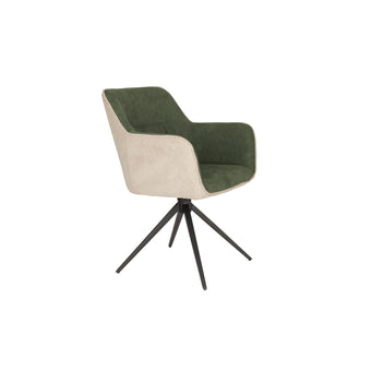 Daley Eetkamerstoel Beige/Groen