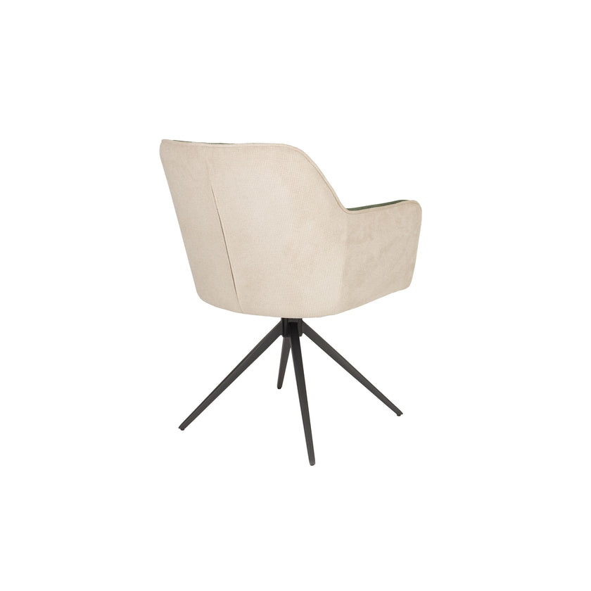 Daley Eetkamerstoel Beige/Groen