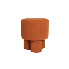 Marcos Kruk/ Poef  Bouclé Rood/ Bruin