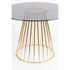 Floris Eettafel Rond Glas 110 cm Goud