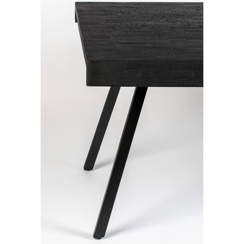 Suri Eettafel Hout 200x90 Zwart