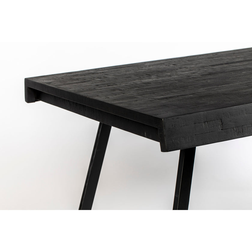Suri Eettafel Hout 200x90 Zwart